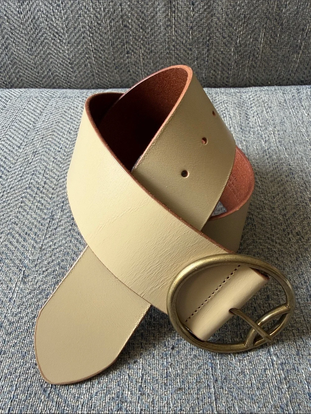 Anthropologie Women’s Tan Leather Belt Size: XS/S